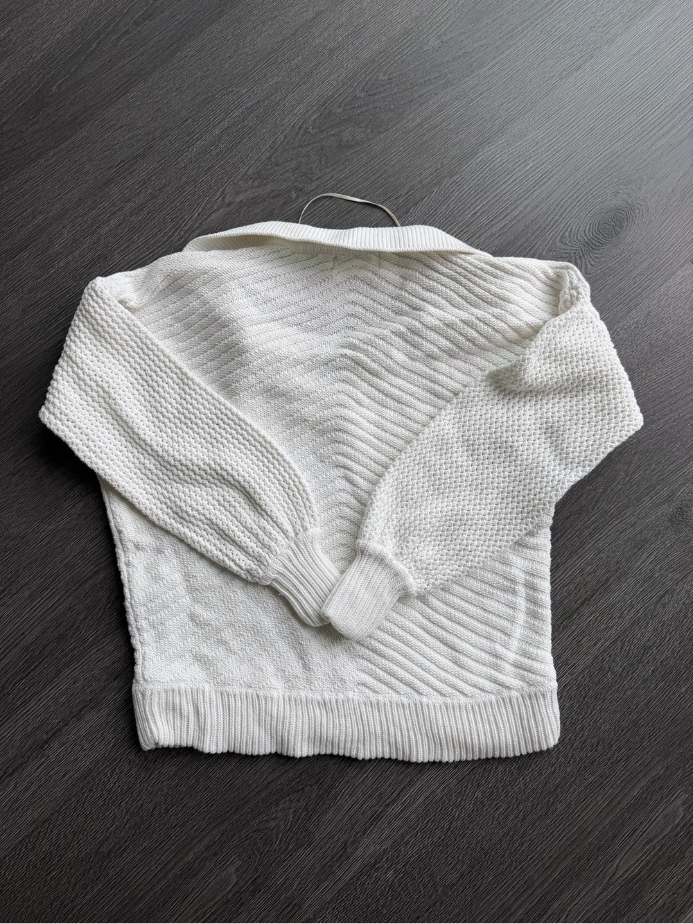 Sancia White Knit Polo Sweater for Women - Picture 4 of 5